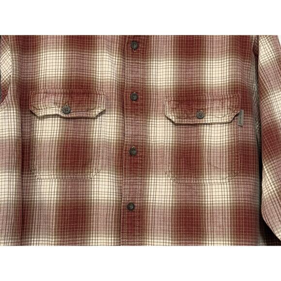 Men's Woolrich Plaid Flannel Shirt, Size M - Picture 4 of 5